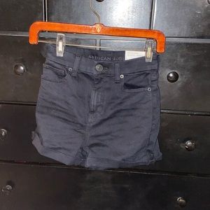American eagle new jean black high rise curvy size 0 with tags